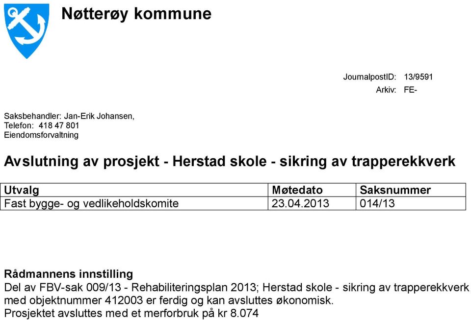 vedlikeholdskomite 23.04.