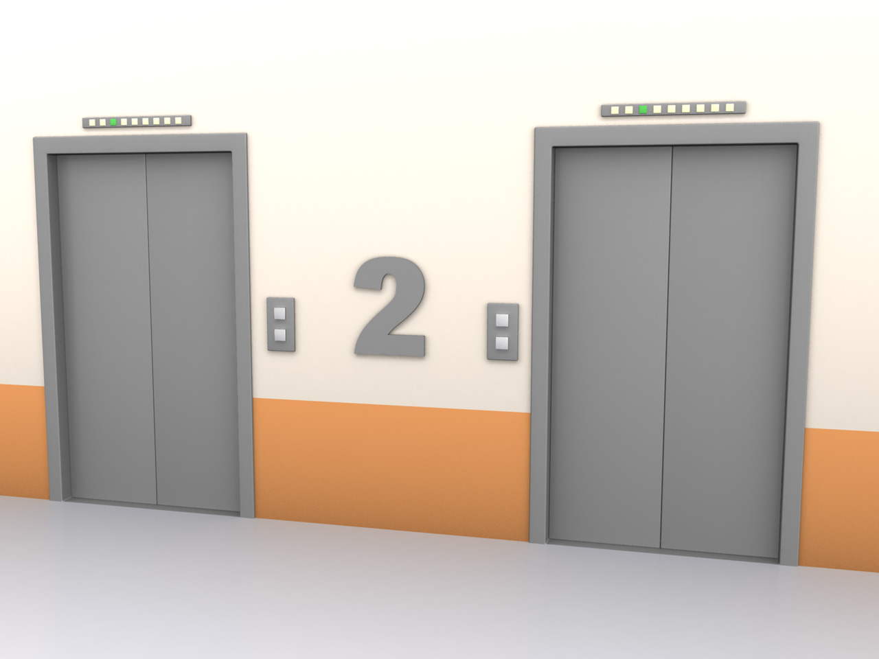 12-6 Figur 1: Det må være minimum 1,5 m fri bredde i korridor og svalgang.