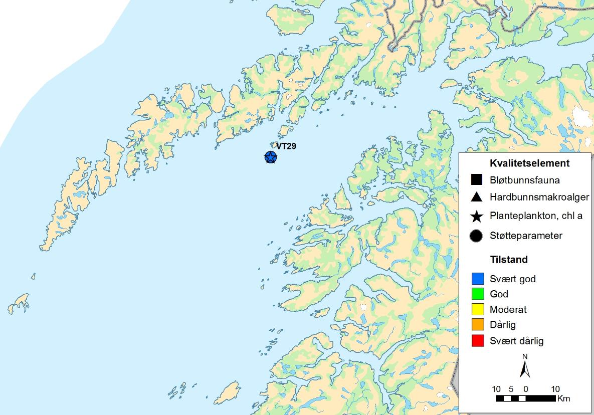 2. Sammendrag Innen ØKOKYST-Nordland er det i 2014 gjennomført prøvetakning av de frie vannmassene, som dekker næringssalter og planteplanktonproduksjon.