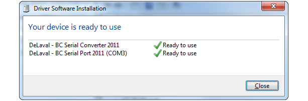 Montering 5. Klikk "Avslutt" for å fullføre installasjonen. 234256 Fig. 9 2.1.2 Installasjon på Windows 7 1. Koble HHR i USB-porten med den medfølgende kommunikasjonskabelen.