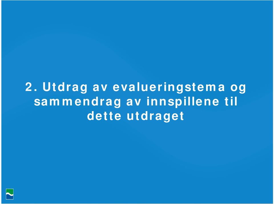 sammendrag av