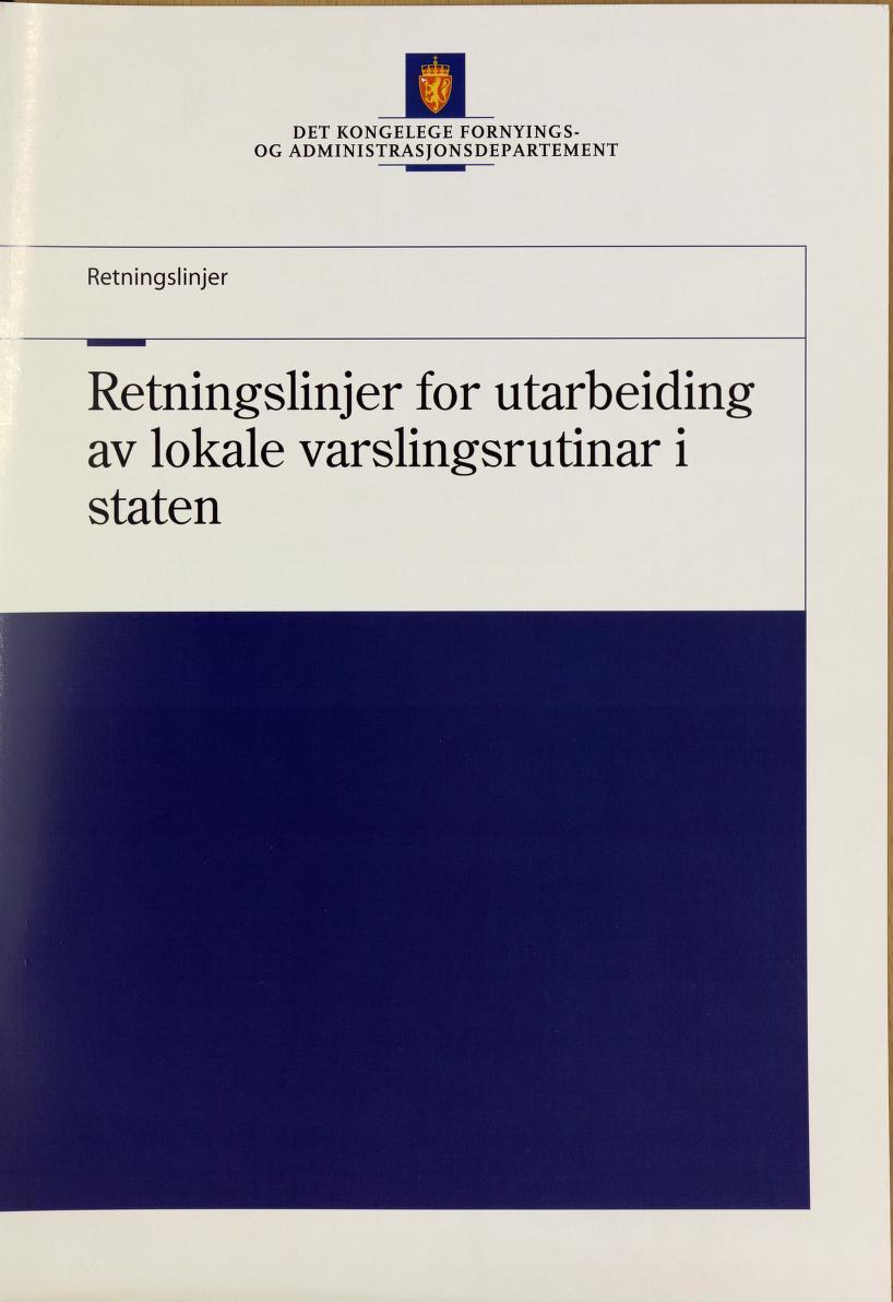 DET KONGELEGE FORNYINGS OG ADMINISTRASJONSDEPARTEMENT