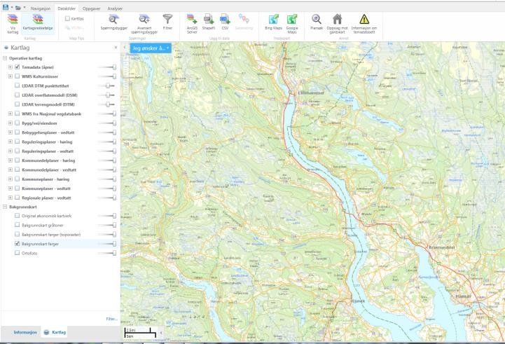 2.6.3 GIS-samarbeid på fylkesnivå InnlandsGIS InnlandsGIS er et samarbeid mellom fylkesmannen og fylkeskommunen i både Hedmark og Oppland, Statens vegvesen og Statens kartverk, og styres av