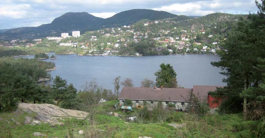 Området ved Knappentjernet (fra bilag E). Videre skal planen ivareta de almenne friluftsinteressene ved Knappentjernet. Det foreslåes anlagt turvei, og arealet langs vannet er angitt som friområde.