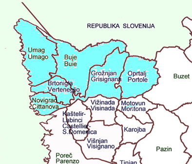 6.5. Analiza ruralnih područja po LAG-ovima LAG 1. - Buje Broj stanovnika 25.588 Polj. stanovništvo (% od ukupnog broja) 4,93 Gust.