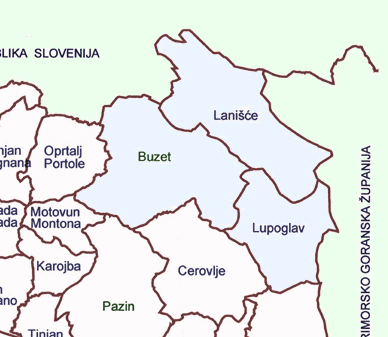 LAG 2.- Buzet Broj stanovnika 7.386 Polj. stanovništvo (% od ukupnog broja) 4,08 Gust.