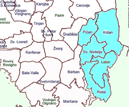 LAG 3.- Labin Broj stanovnika 24.131 Polj. stanovništvo (% od ukupnog broja) 1,20 Gust.