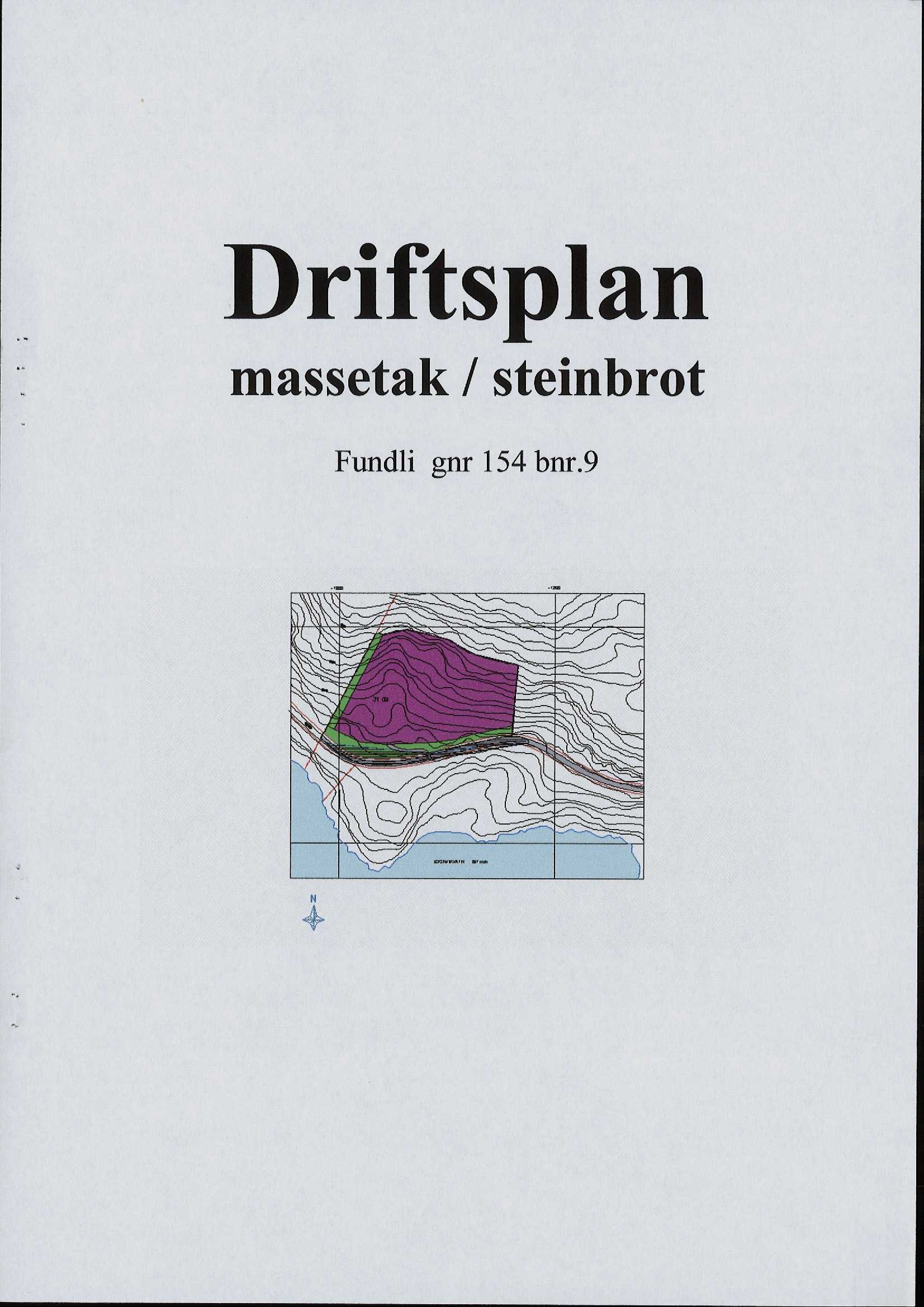 Driftsplan massetak /steinbrot