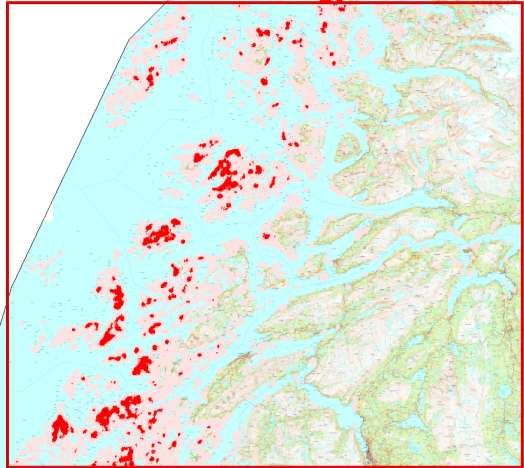 Tabell 7. Landskapsgradienten Skjærgårdspreg (SP).