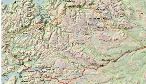 Rv. 7: «Trafikken på rv. 7 over Hardangervidda domineres av personbiltrafikk. Fremfor noen annen fjellovergang mellom øst og vest har den høy andel ferie- og fritidstrafikk.