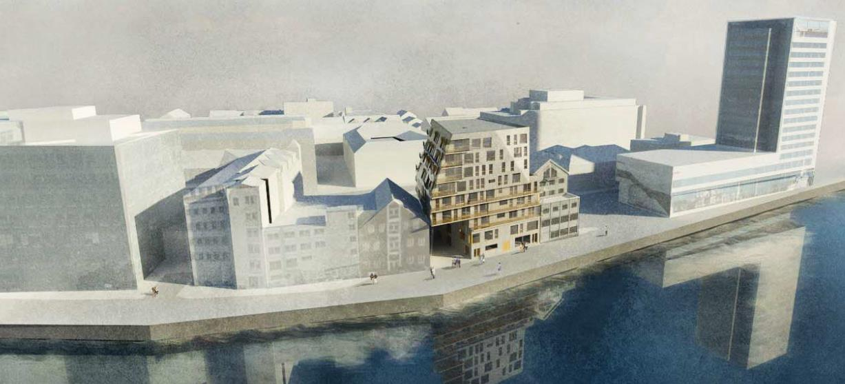 4 1. INNLEDNING Det planlegges utbygging av boliger med noe næringsvirksomhet i Tollbugata 11, i Bodø.