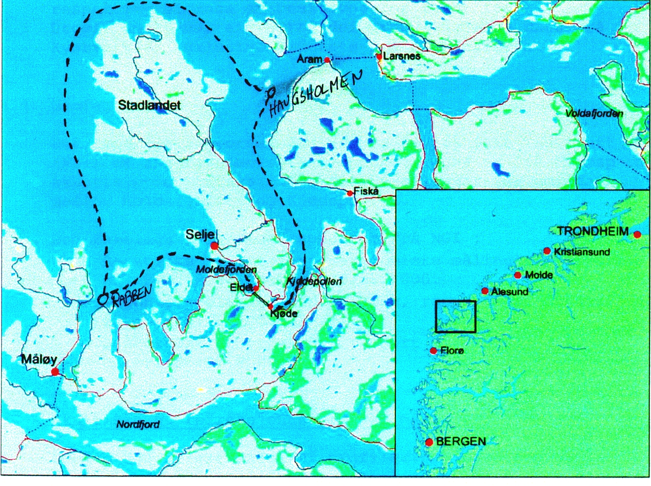DET NORSKE VERITAS 3 OVERSIKTSKART Det geografiske området studien omfatter er angitt i Figur 3-1.
