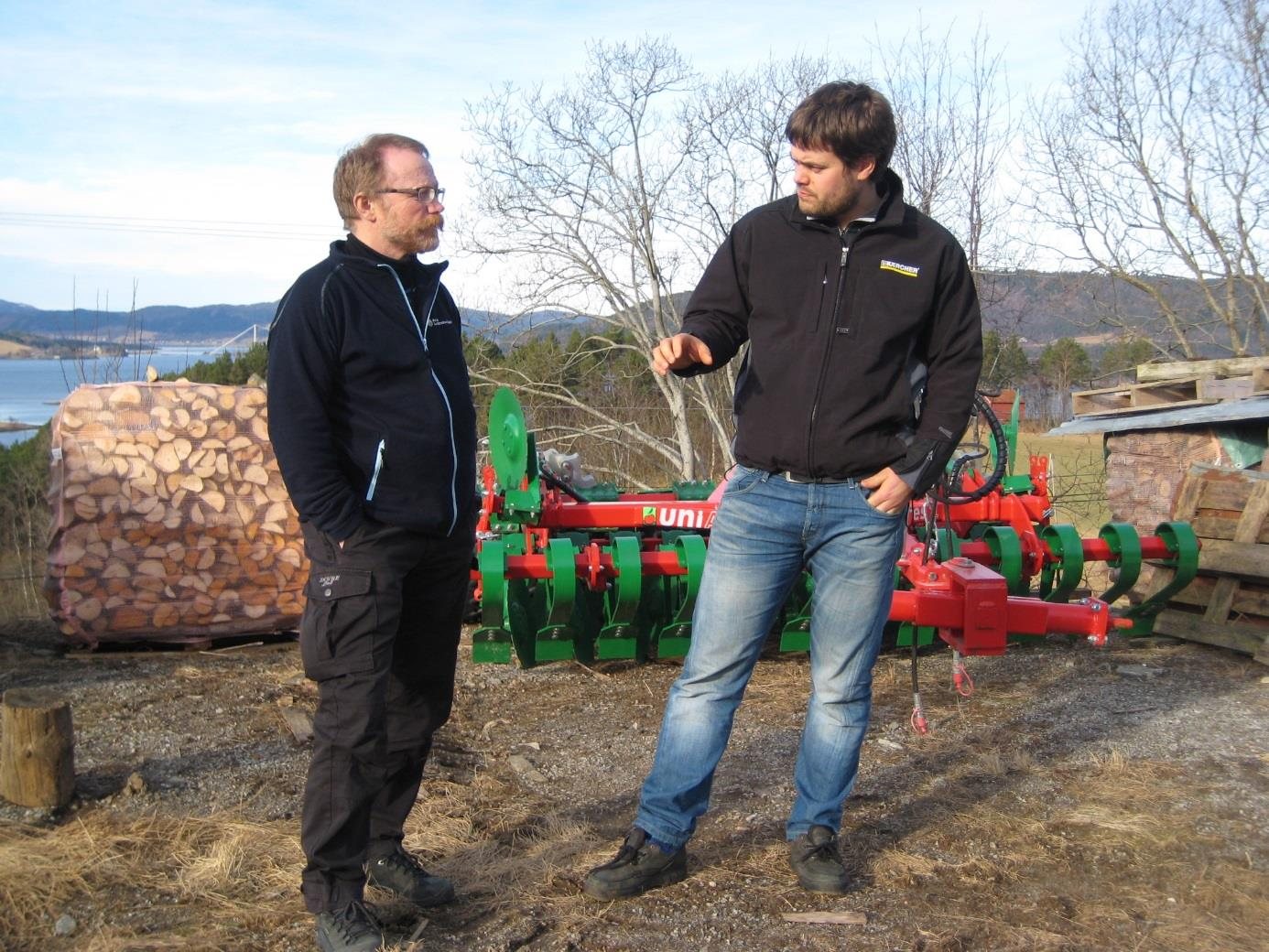 Rådgiver Oddbjørn Kval-Engstad og bonde Anders Orseth. Foto: Rose Bergslid 3.