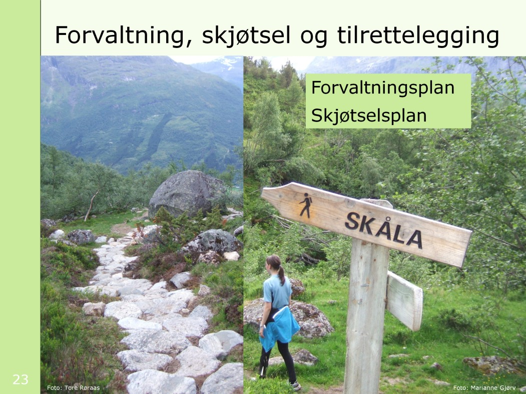 Her er stien på vei opp til fjellet Skålatårnet i Sogn og Fjordane [klikk inn animert bilde].