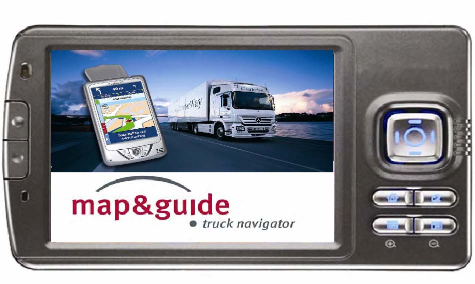 Figur 2 Trafikkinformasjon (www.freightscotland.org) I Tyskland tilbyr PTV AG navigerings- og ruteplanleggingsverktøyet map&guide for tunge kjøretøy.