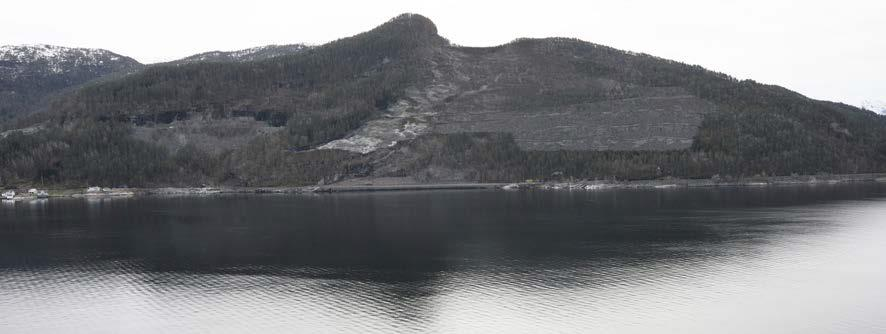 3D modell som viser deponiområde og ressursområde. Frå KU: Etter kvart som uttaket er avslutta skal området naturleg gro til slik at området blir dekt av vegetasjon.