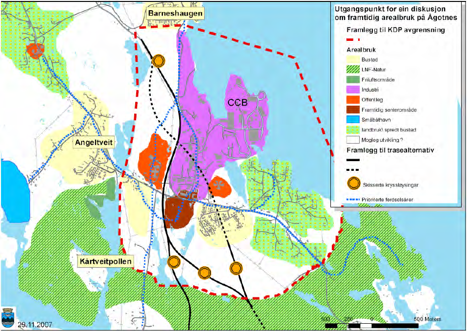 Arbeidet med ny kommunedelplan for Ågotnes Fjell kommune har i 2007 varsla oppstart av ny kommunedelplan for Ågotnes, og i framlegget til planprogram er fire tema framheva som viktigare enn dei