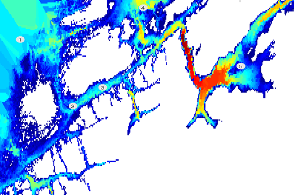 3.2.5 Bølger i kystsonen (generisk for Norges kystlinje) Bølgeforhold i kystsonen inngår i beregning av effektiviteten og ytelsen til enhetene som inngår i en aksjon mot akutt forurensning i barriere