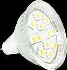 LYS Lyspærer LED 46069 Lyspære G4 LED flat vertikal 0,8W - tilsvarer 7W halogen. Varmhvitt lys. 12V. 100 lumen. 20 000 timer. Mål: 28x6,5mm. Kan dimmes.