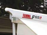 Fiamma F65L TELT & MARKISER F65L er en meget sterk og solid markise som monteres på taket til bobilen eller campingvognen.