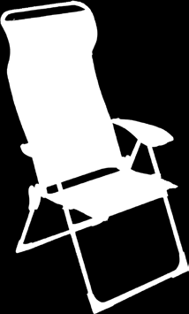 Campingstoler CAMPINGMØBLER 75011 Campingstol Ischia Mega Comfort En lett og solid stol med polstret stoff og høy rygg som gir en deilig sittekomfort. Ryggen kan stilles i sju posisjoner.