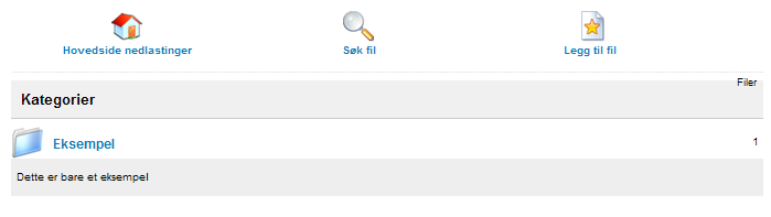 Dokumentarkiv Når du er innlogget og velger Dokumentarkiv i toppmenyen, får du opp følgende skjermbilde: Figur 18: Dokumentarkiv Klikk her for å legge til egen fil.