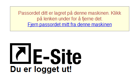 2 Logge inn i administrasjonsområdet E-Site websider har et eget passordbeskyttet administrasjonsområde. Det er fra dette området at du legger inn og redigerer dine websiders innhold.