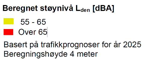 Nordplan side 22 Planprogram for reguleringsplan Fv 57 Strandanes - Nistadlia Utklipp frå Støykart i henhold til T-1442, Fjaler kommune del II øst, Statens Vegvesen region vest, mars 2011. 5.6 Samfunn Ut i frå dei rapportane som ligg føre, og kjennskap til eksisterande veg ser ein at tiltaket kan ha overvegande positiv verknad for m.