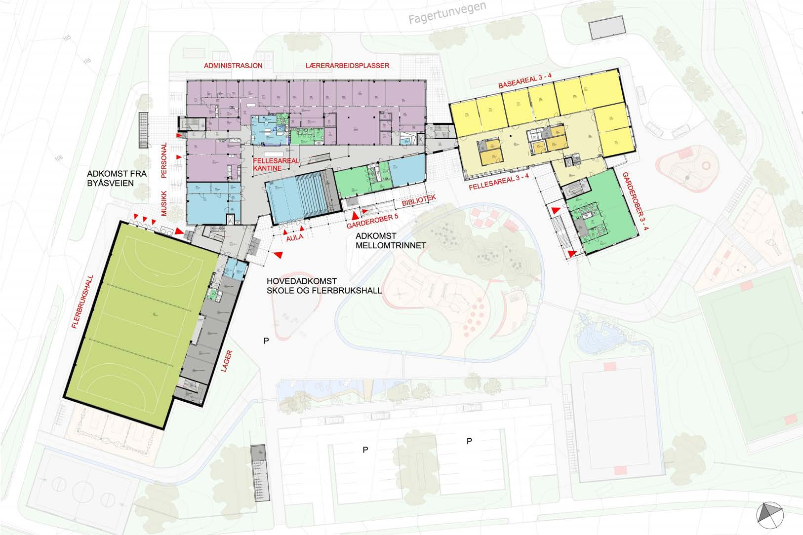 PLAN 3 UTOMHUSPLAN TEGNET AV LØVETANNA LANDSKAP AS EGGEN ARKITEKTER AS