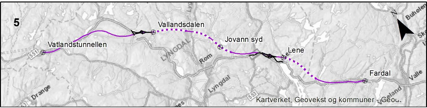 Kommunedelplan E39 Vigeland-Lyngdal vest. Fagrapport ingeniørgeologi 62 4.