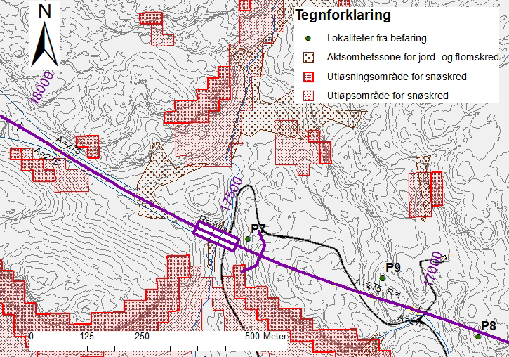 Kommunedelplan E39 Vigeland-Lyngdal vest. Fagrapport ingeniørgeologi 69 Påhogget Slettefeda (Fig. 55) er planlagt i øvre del av en bratt fjellrygg som ligger i bergarten båndgneis.