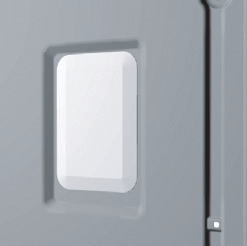 Dørlås (gjelder kun enkelte modeller) Ovnsdøren er utstyrt med en dørlås som forhindrer at den kan åpnes før låsen utløses.