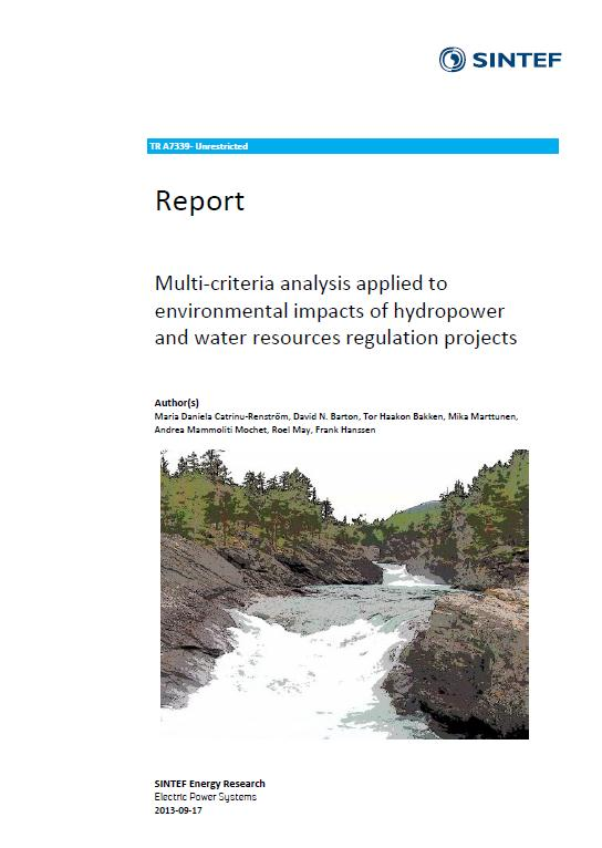 2013 kort oppsummert Multi-kriterieanalyse i vannforvaltning