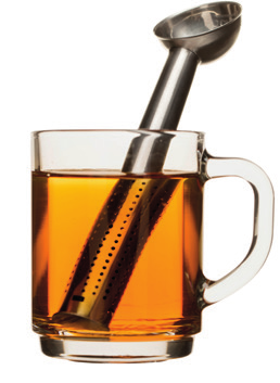 NEWS Tea 2-i-1, tesil og skje Rustfritt stål. Praktisk tesil og skje i ett. Utført i rustfritt stål.
