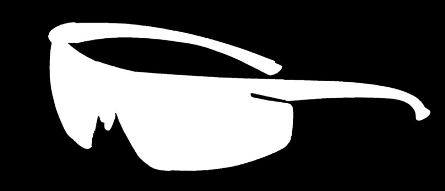 ØYE OG ANSIKTSVERN VERNEBRILLER UVEX I-VO Polykarbonatlinse. Duoflex-innfatning utstyrt med myk pute bak ørene, mot panne og over neseparti. Justerbar linsevinkel og brillestenger (5 posisjoner).