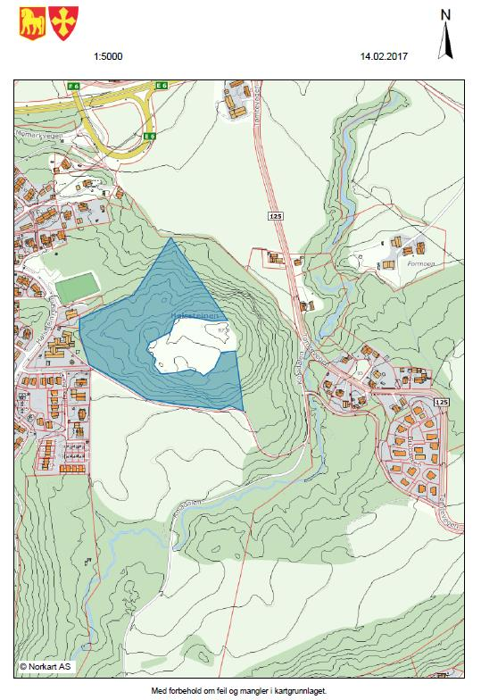 Planlagt mråde 3 med hgst i Halsstein Denne skgen er en blanding av lauvskg sammen med granskg, g det stilles ikke