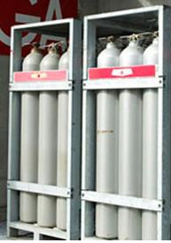 Hydrogenstasjonstyper Kompressorstasjon Trykkforhold: gassflaskelager 12x50l. 200/300 barg Trykk i prosess 200-950 barg lagerbeholder X stk. ca.300l. 950 barg.