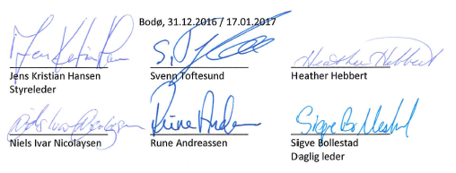 Styret vil takke sponsorene, de ansatte og ikke minst alle frivillige for innsatsen i 2016, og vi ser frem