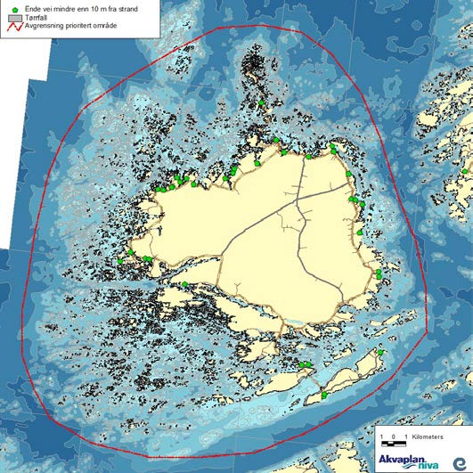 Figur 6-3: Smøla er identifisert som et prioritert område ved