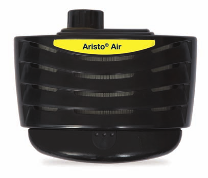 Zaštita organa za disanje Aristo Air Aristo Air PAPR (zaštita disajnih organa na pogon motora) u kombinaciji sa Aristo Tech varilačkom maskom pruža izuzetnu efikasnu zaštitu protiv dima od