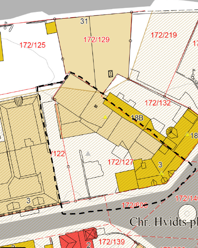 Forslag til planavgrensning Forslag til planavgrensning omfatter Chr. Hvidtsplass 3 (gbnr.
