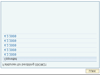 Steg 4a: For å drille seg ned til selve fakturaen må man først åpne en liste over tilgjengelige fakturaer som har en knytning mot den gitte ordren.