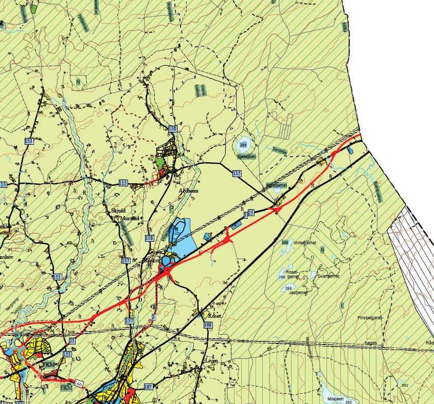 10 3.2 Planstatus Kommuneplanen Kommuneplanens arealdel for Løten kommune 2005-2016 ble vedtatt 29.6.2005. Her er vegføringen fra kommunedelplanen lagt inn som linjer for fremtidig viktig ledd i kommunikasjonssystemet.