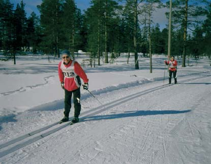 Runden som er 14 km ble i år arrangert for 26. gang. Noen gikk 5 km med vendemål halvveis. Løypene var nypreparerte og det var et veldig skarpt føre.