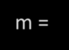 Størrelesklasseskalaen Sanseloven: m = c log F d c settes ved at en økning av energien med