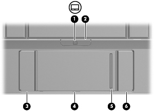 1 Funksjoner Plassering av maskinvarekomponenter Hvilke komponenter som følger med datamaskinen, varierer etter land/region og modell.