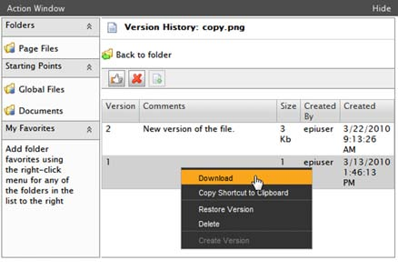 Laste ned en tidligere versjon Alle versjoner av filen er lagret og tilgjengelige.