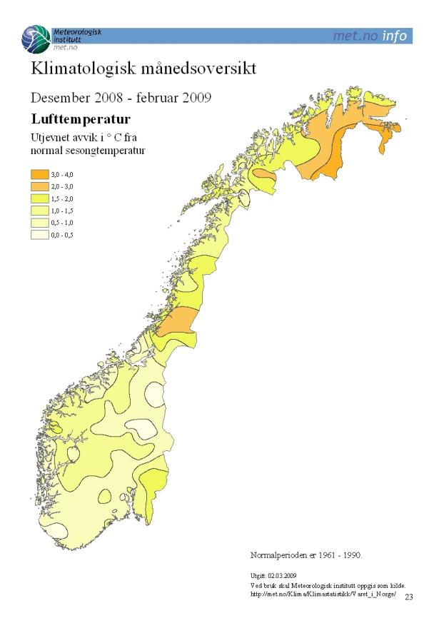 Kystovervåkingsprogrammet 29 Klima Figur 2.