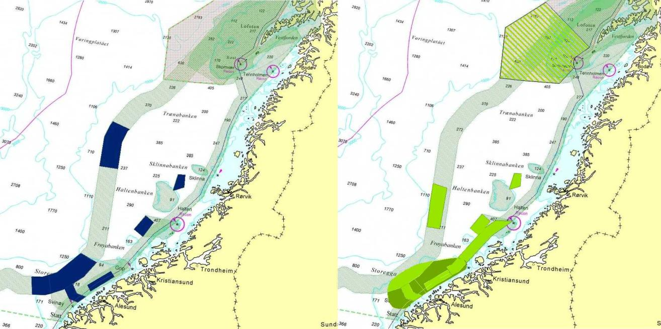 Figur 3. Kart over delområde-navn på Mørebankene Figur 4.