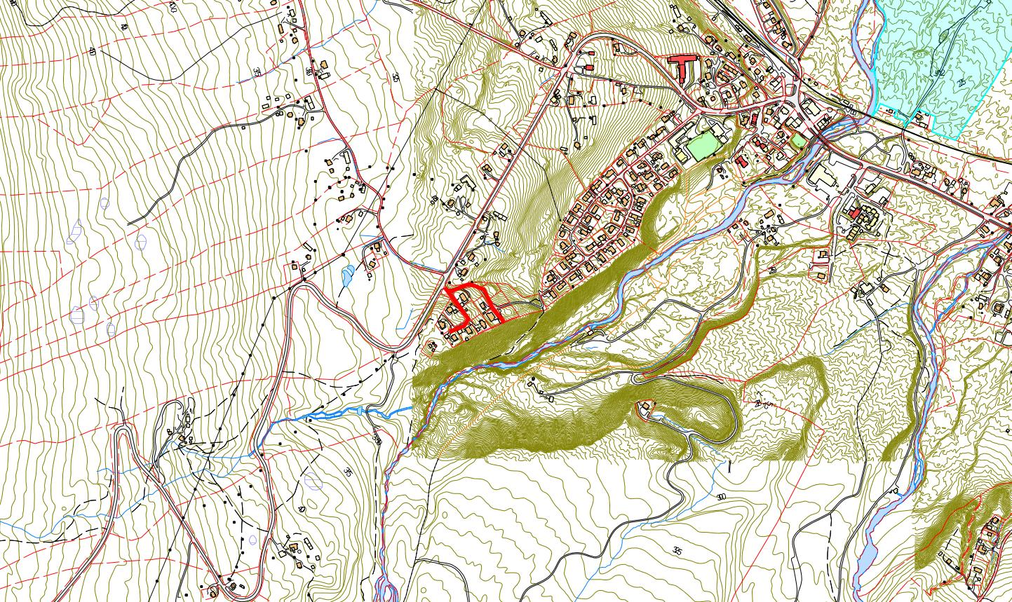 KJEMHUSHAUGEN Fra RV 108 til boligfelt Kjemhushaugen KJEMHUSHAUGEN.